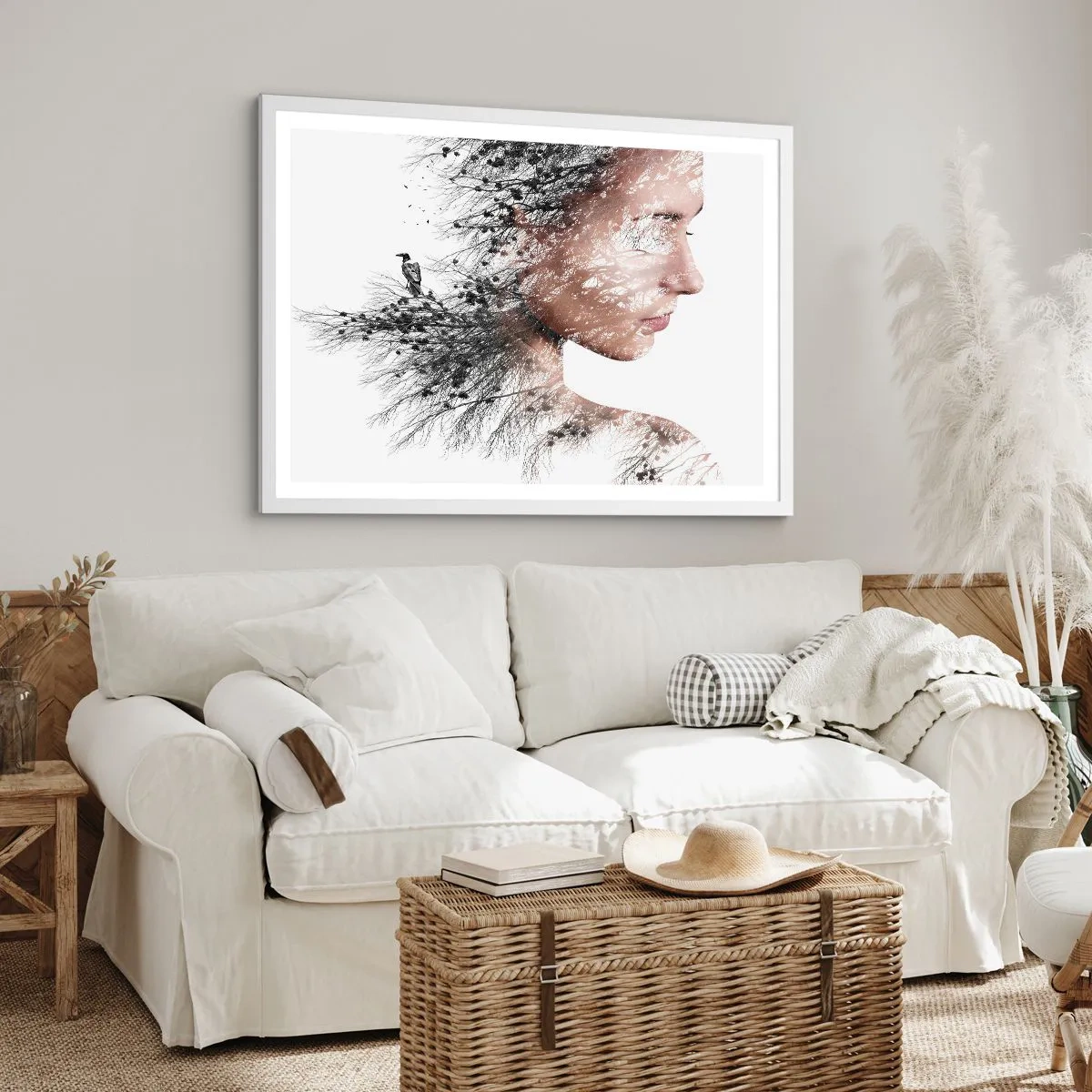 Poster in white frmae - Spirit of a Forest - 91x61 cm
