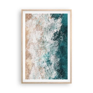 Poster in light oak frame - Sea Tales - 61x91 cm