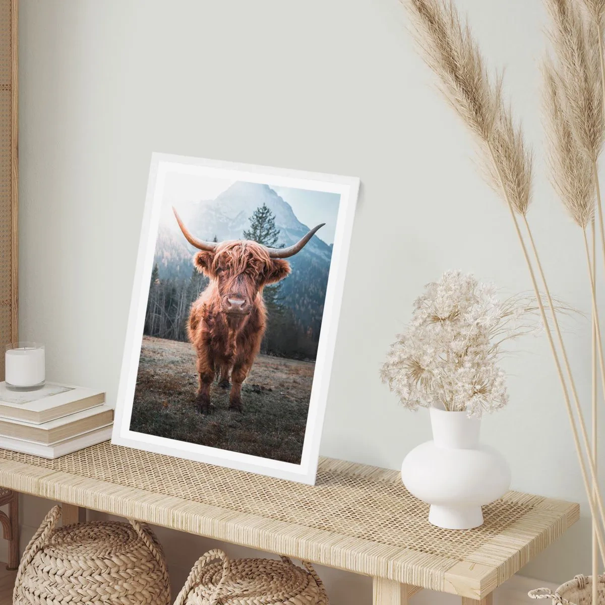 Poster in white frmae - Greeting from Mountain Meadow - 30x40 cm