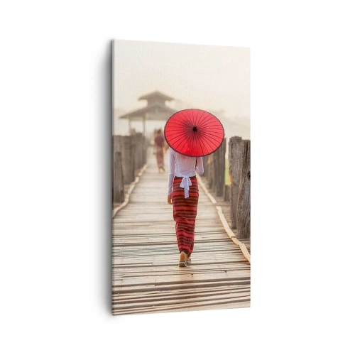 Canvas picture - On an Old Bridge - 45x80 cm