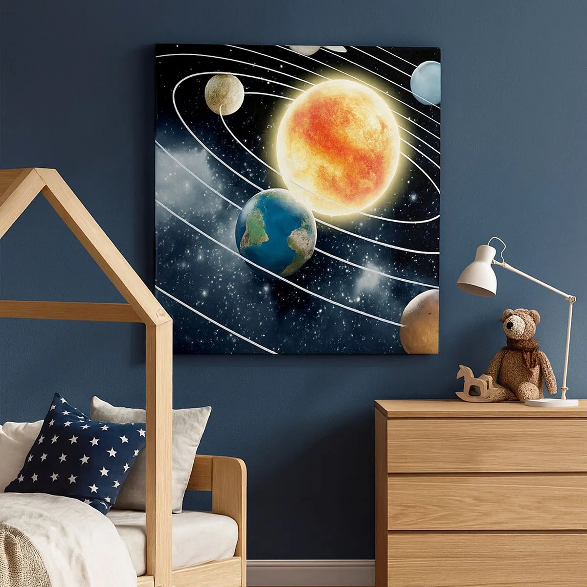 Canvas picture - Space Dance - 30x30 cm