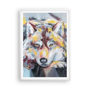 Poster in white frmae - Wolf Eyes - 70x100 cm
