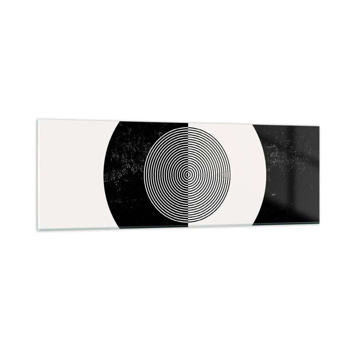 Glass picture - Harmony in Black and White - 90x30 cm