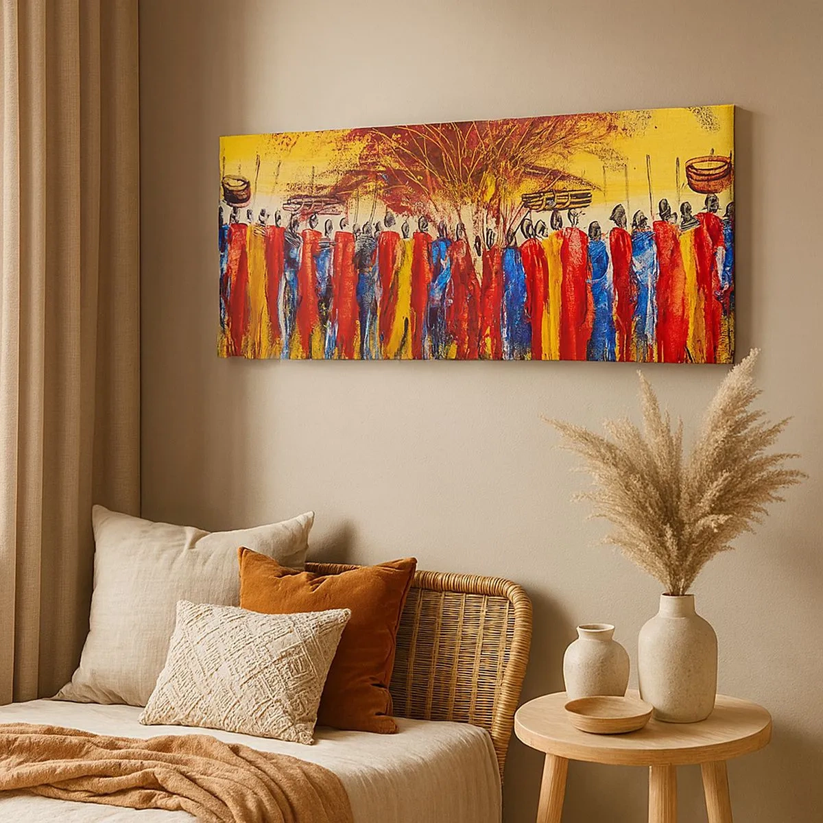 Canvas picture - Marching in the Rhythm of Tam-tam - 100x40 cm