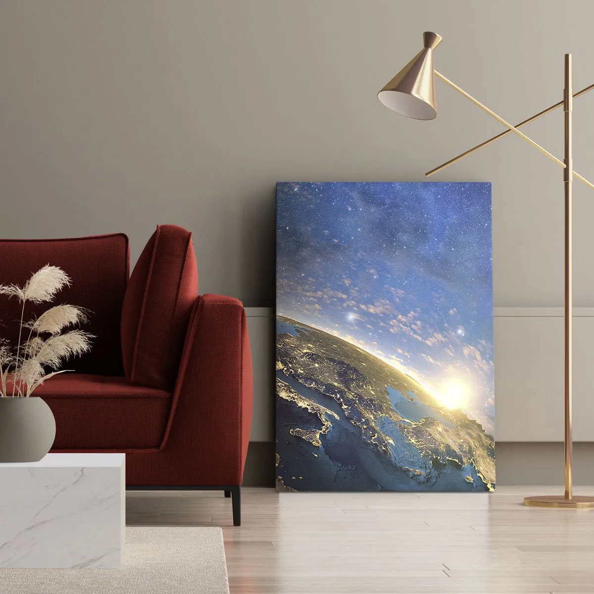 Canvas picture - Let's Look at Each Other from a Distance - 50x70 cm
