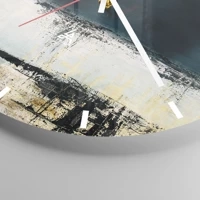 Clock face with lines