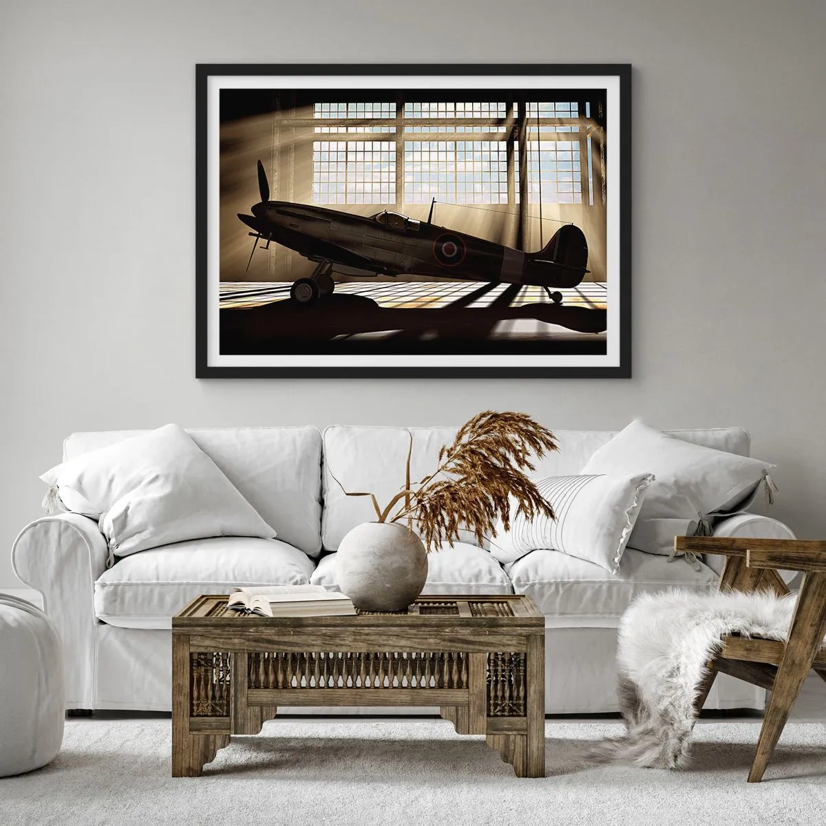 Poster in black frame - Warrior's Rest - 40x30 cm