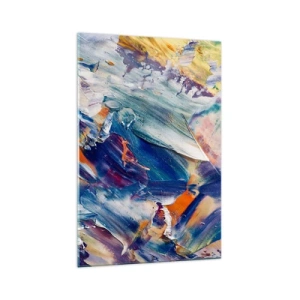 Glass picture - Whirlwind of Colour - 70x100 cm