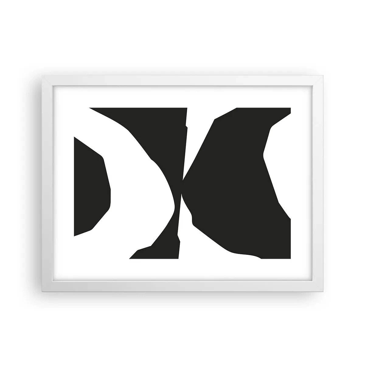 Poster in white frmae - Positive - Negative - 40x30 cm