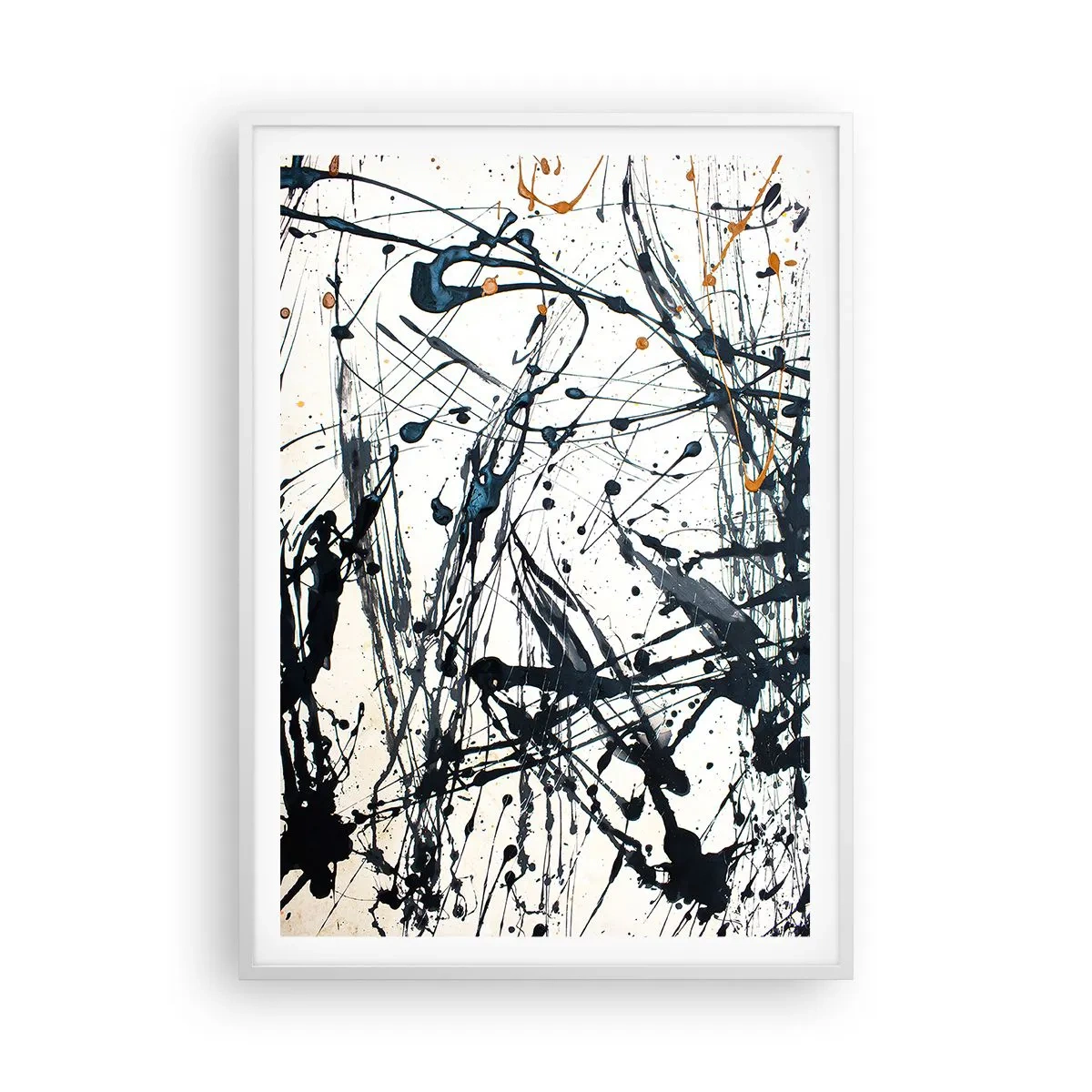 Poster in white frmae - Expressionist Abstract - 70x100 cm