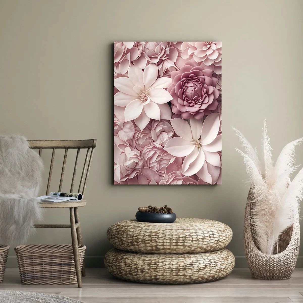 Canvas picture - In Pink Petals - 50x70 cm