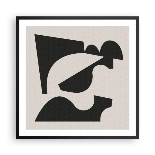 Poster in black frame - For Self-construction - 60x60 cm
