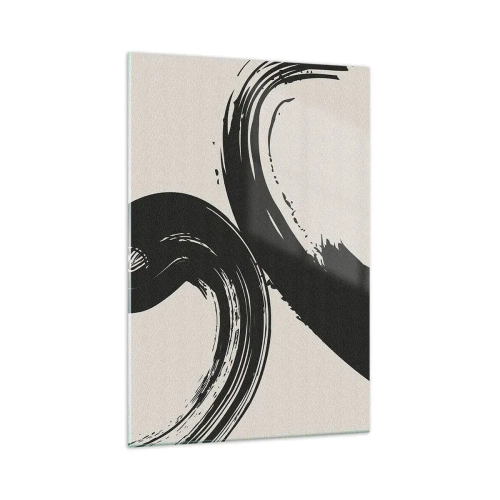 Glass picture - With Big Circural Strokes - 70x100 cm