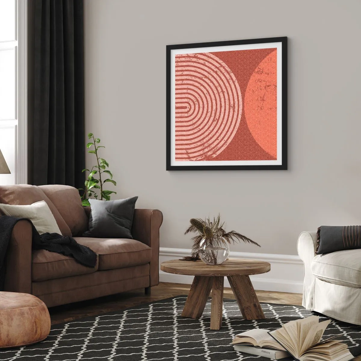 Poster in black frame - Close Relationship - 50x50 cm