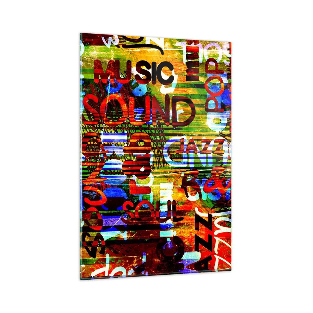 Glass picture - All Colours of Sound - 80x120 cm
