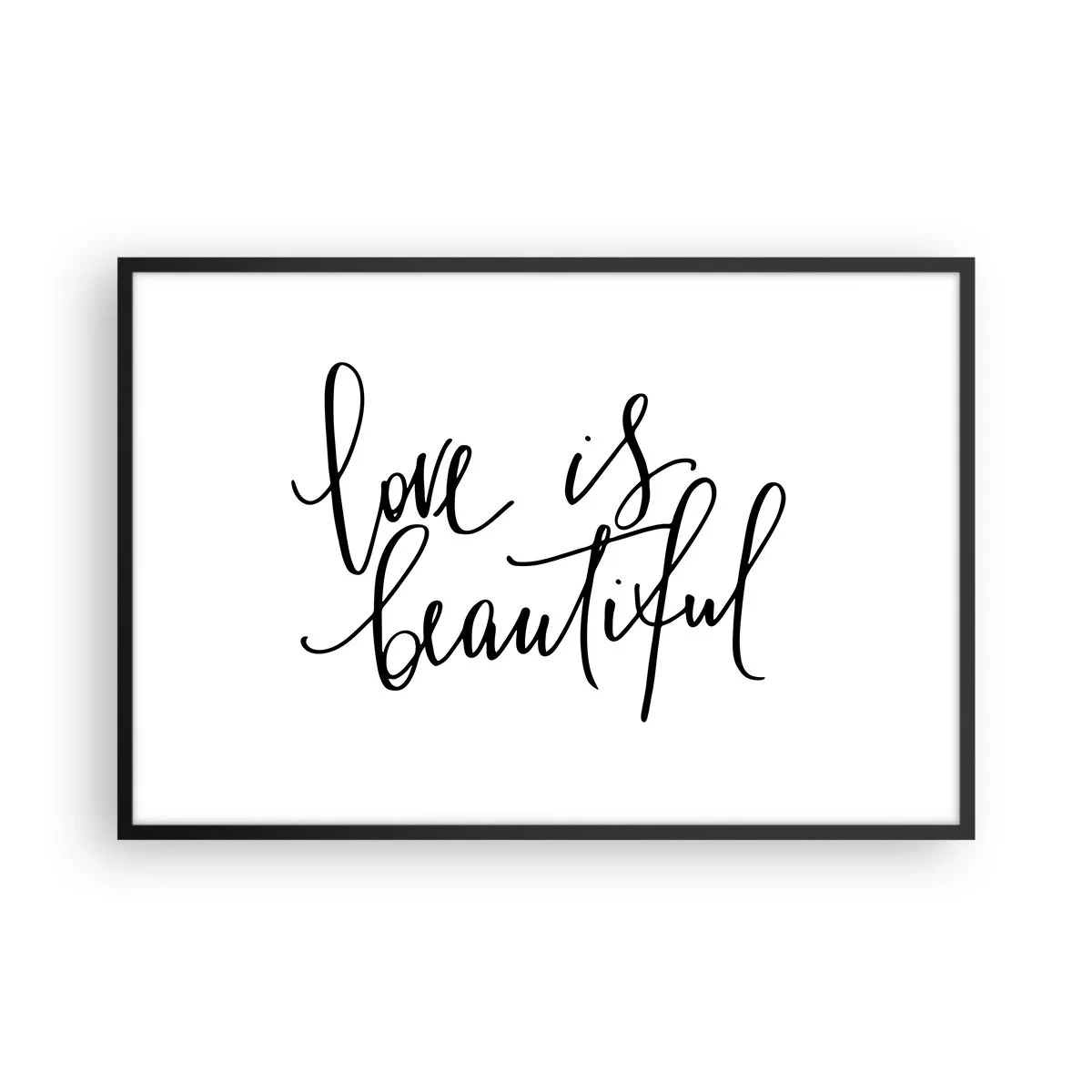 Poster in black frame - Read and Repeat - 91x61 cm