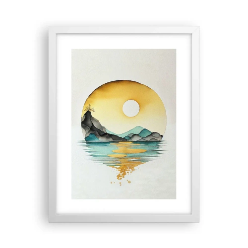 Poster in white frmae - In the Circle of Beauty - 30x40 cm