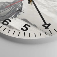 Clock face with numbers