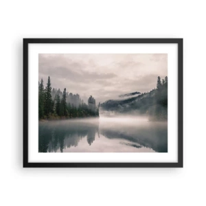 Poster in black frame - Musing in the Fog - 50x40 cm
