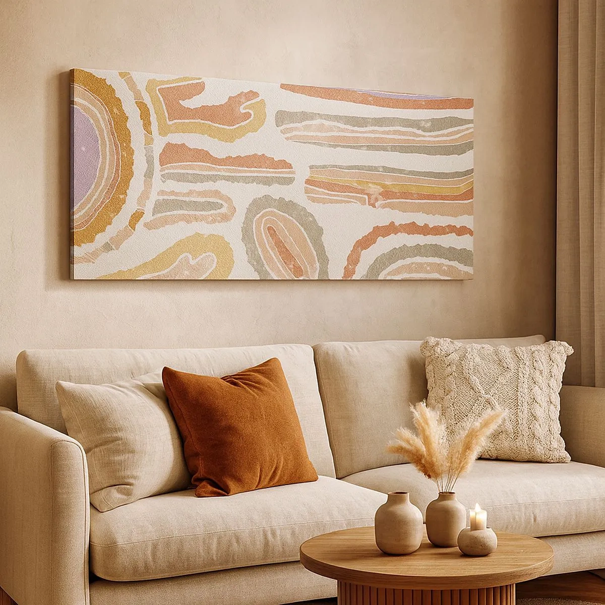 Canvas picture - Colourful Cross-Sections - 100x40 cm