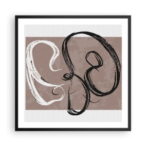Poster in black frame - Composition -In Search of Completeness - 60x60 cm