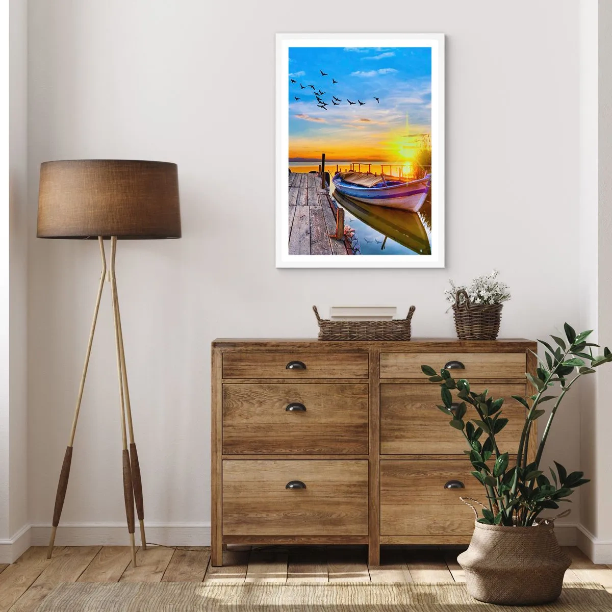 Poster in white frmae - Goodbye, See You tomorrow - 70x100 cm