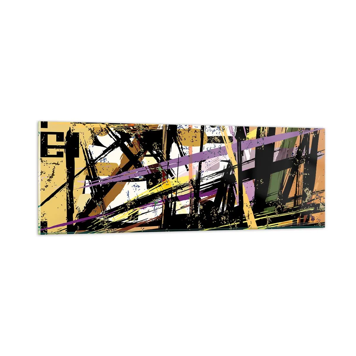 Glass picture - Sharp Cuts - 90x30 cm