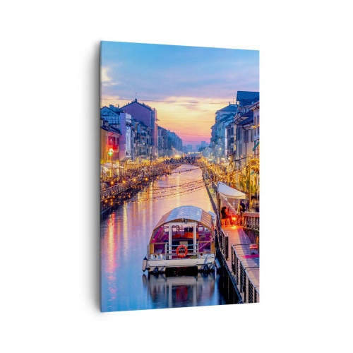 Canvas picture - Evening of Light and Fun - 80x120 cm