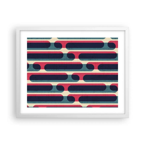 Poster in white frmae - Inwards and Forwards - 50x40 cm