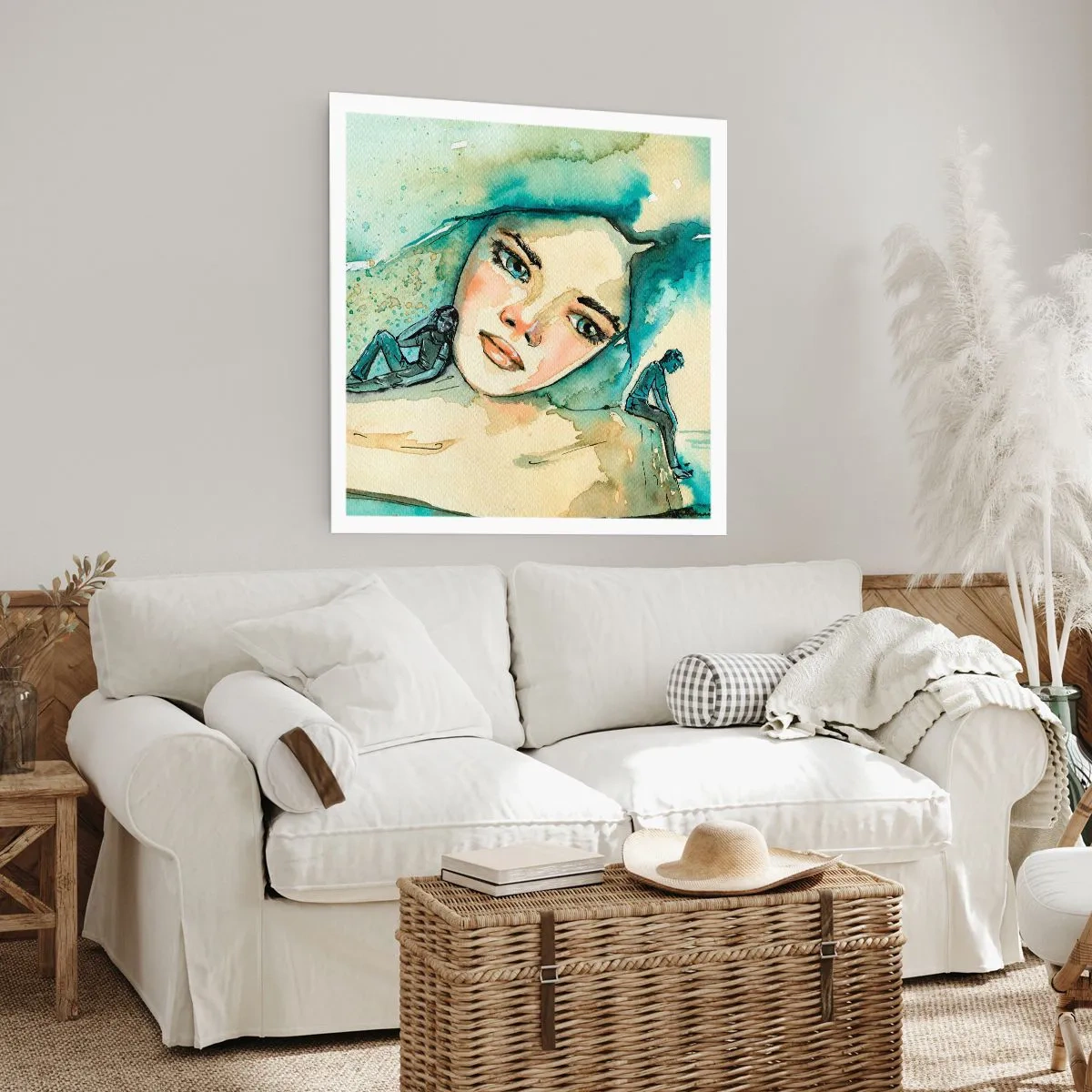 Poster - Am I Blue? - 60x60 cm