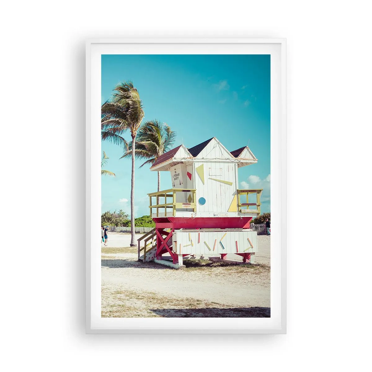 Poster in white frmae - Beautiful Day before You - 61x91 cm