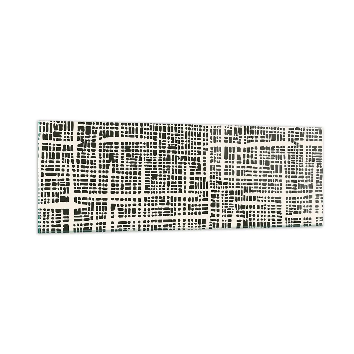 Glass picture - Woven Composition - 90x30 cm