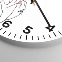 Clock face with numbers