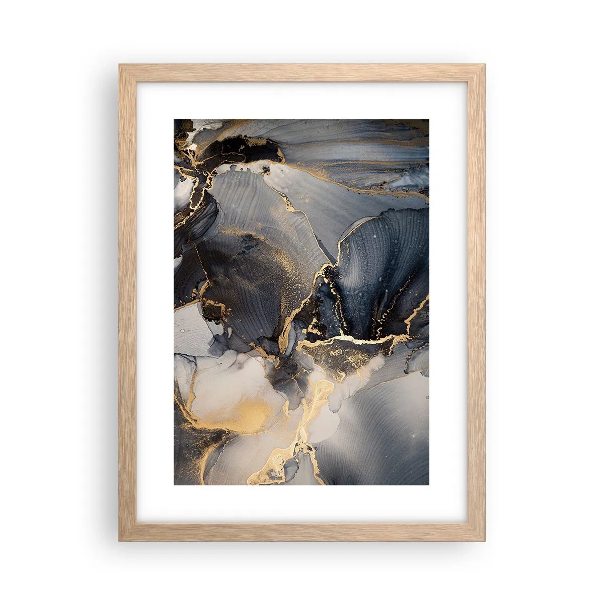 Poster in light oak frame - Life of a Stone - 30x40 cm