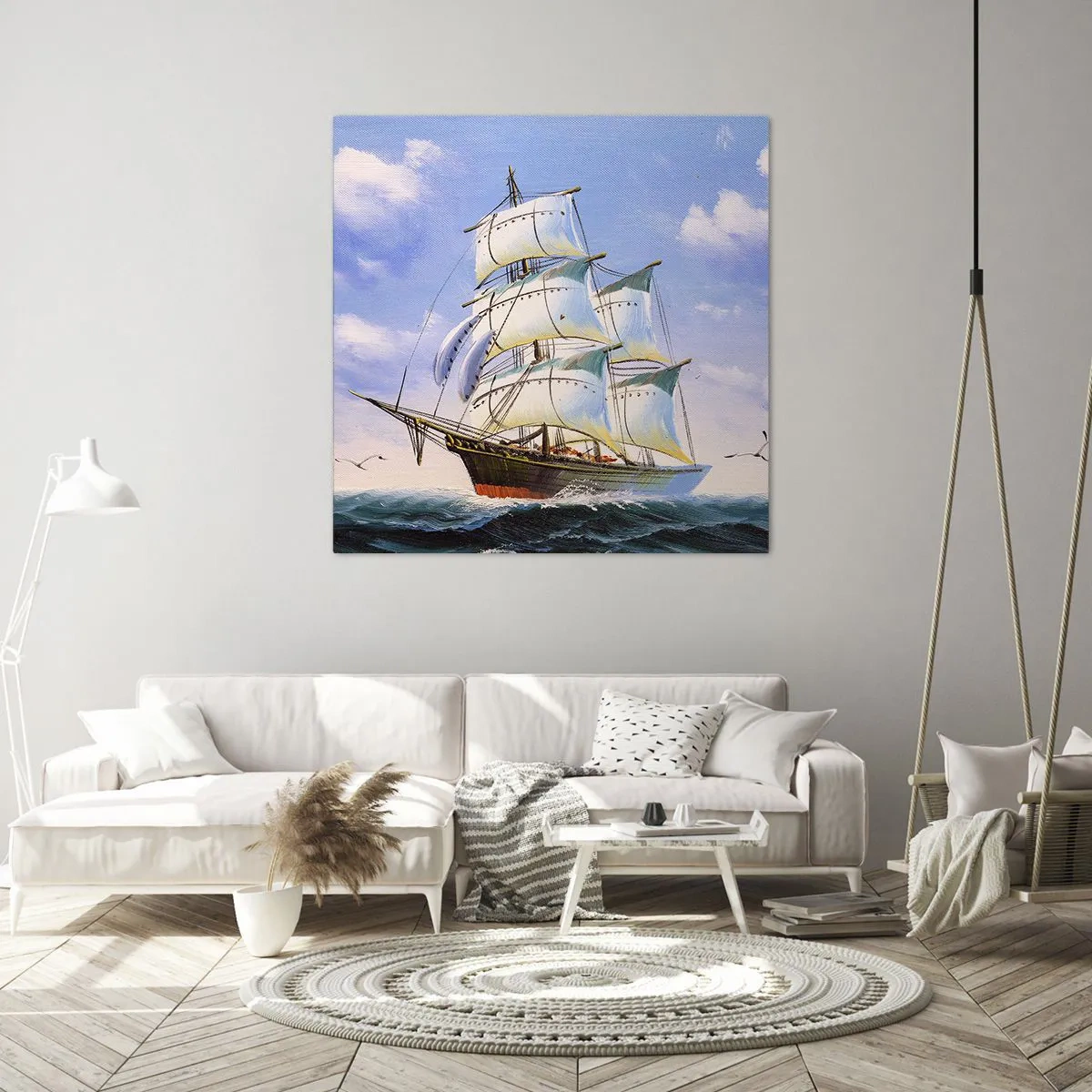 Canvas picture - Proudly with Wind - 60x60 cm