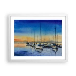 Poster in white frmae - The End of a Good Day - 50x40 cm