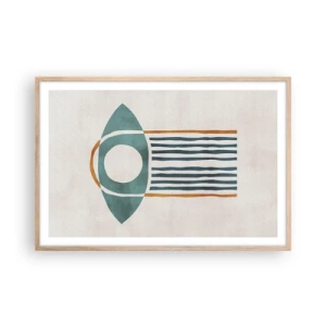 Poster in light oak frame - Signs and Rituals - 91x61 cm