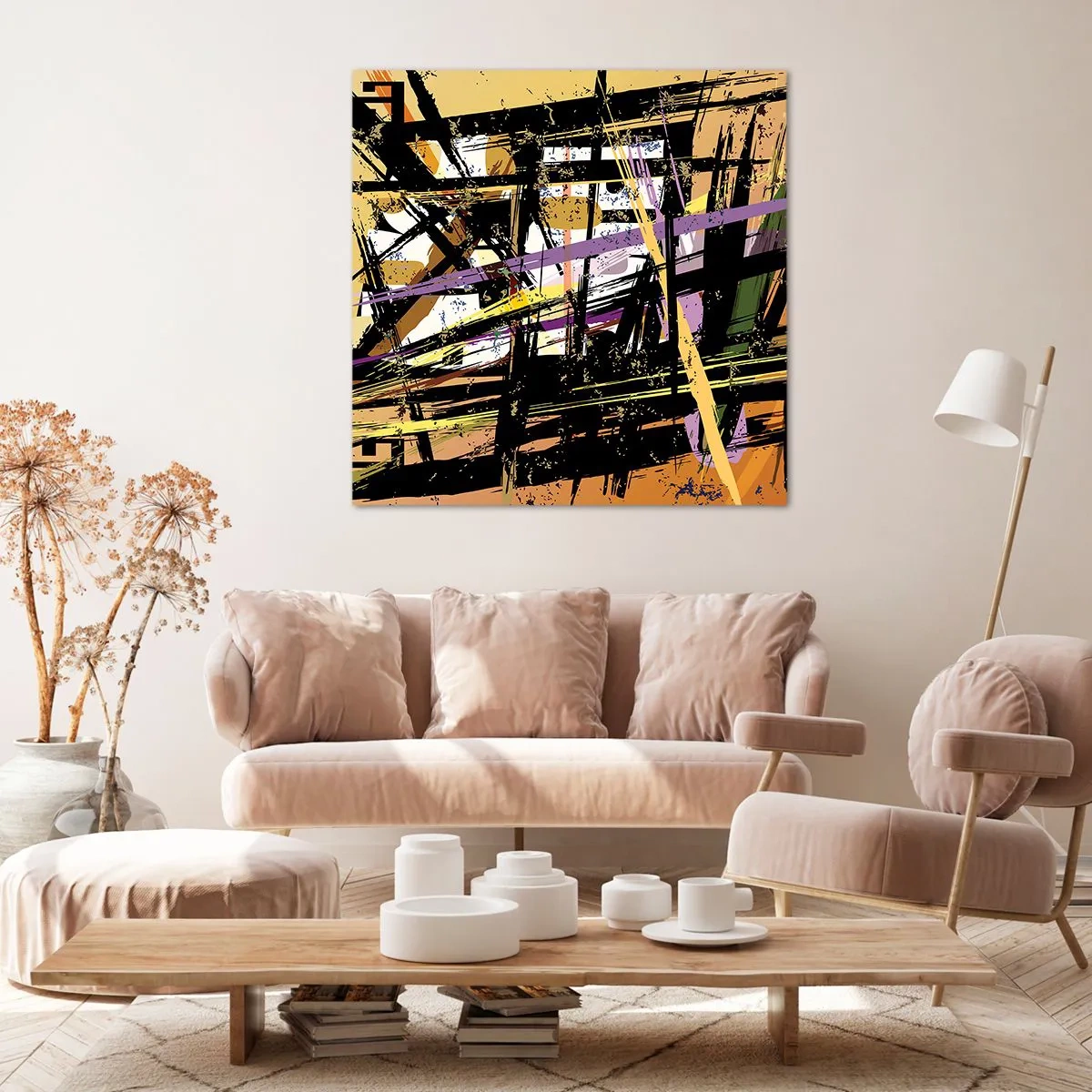 Canvas picture - Sharp Cuts - 50x50 cm