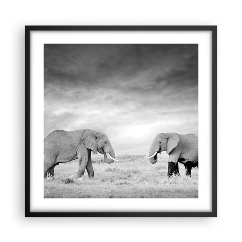 Poster in black frame - Grey Is Beautiful - 50x50 cm