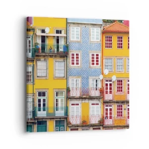 Canvas picture - Colours of Old Town - 40x40 cm