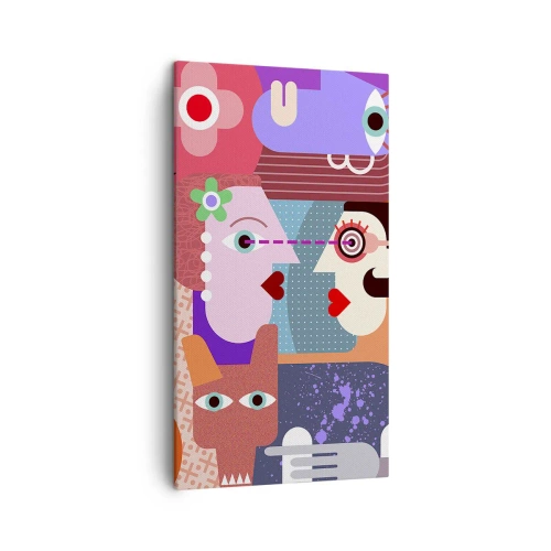 Canvas picture - Eye to Eye - 45x80 cm