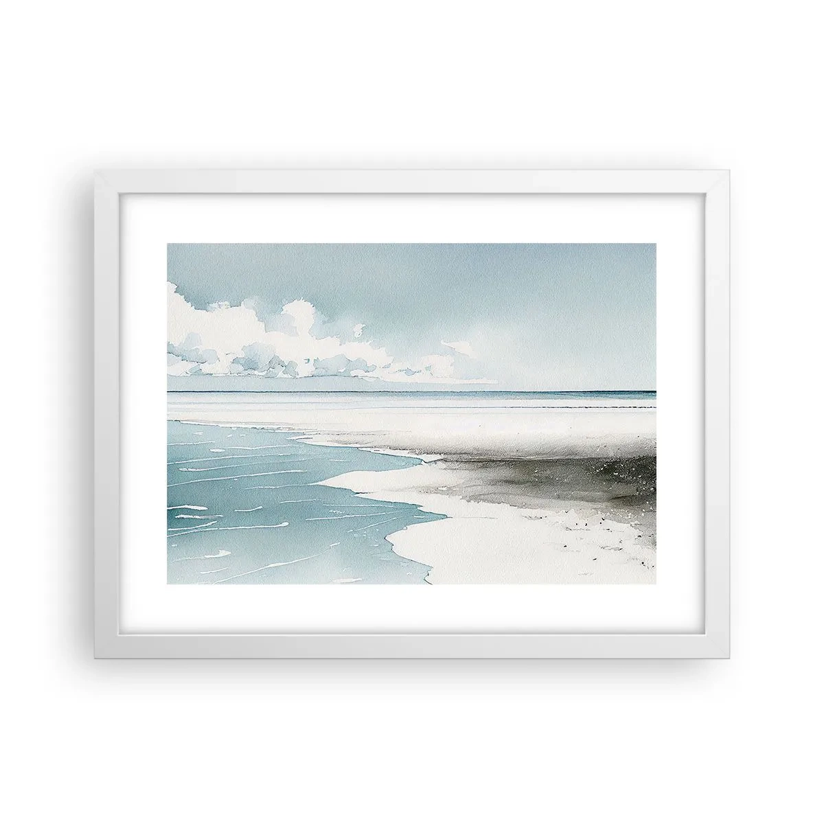 Poster in white frmae - Gentle Tide - 40x30 cm