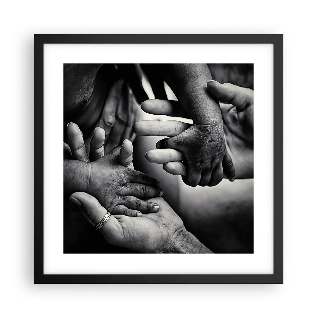 Poster in black frame - To be a Man - 40x40 cm