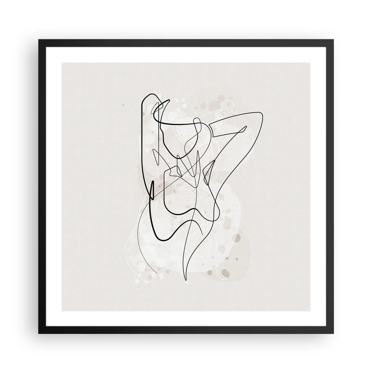 Poster in black frame - Art of Seduction - 60x60 cm