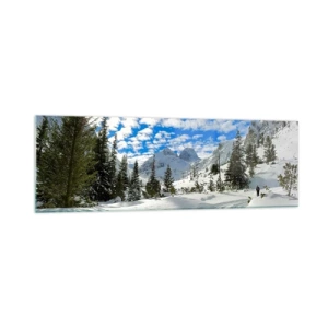 Glass picture - In Snow and in the Sun - 160x50 cm