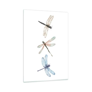 Glass picture - Lightness of Dragonflies  - 80x120 cm