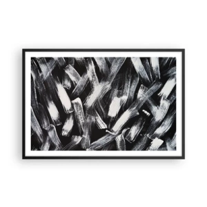 Poster in black frame - Abstract in Industrial Spirit - 91x61 cm