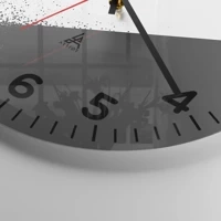 Clock face with numbers