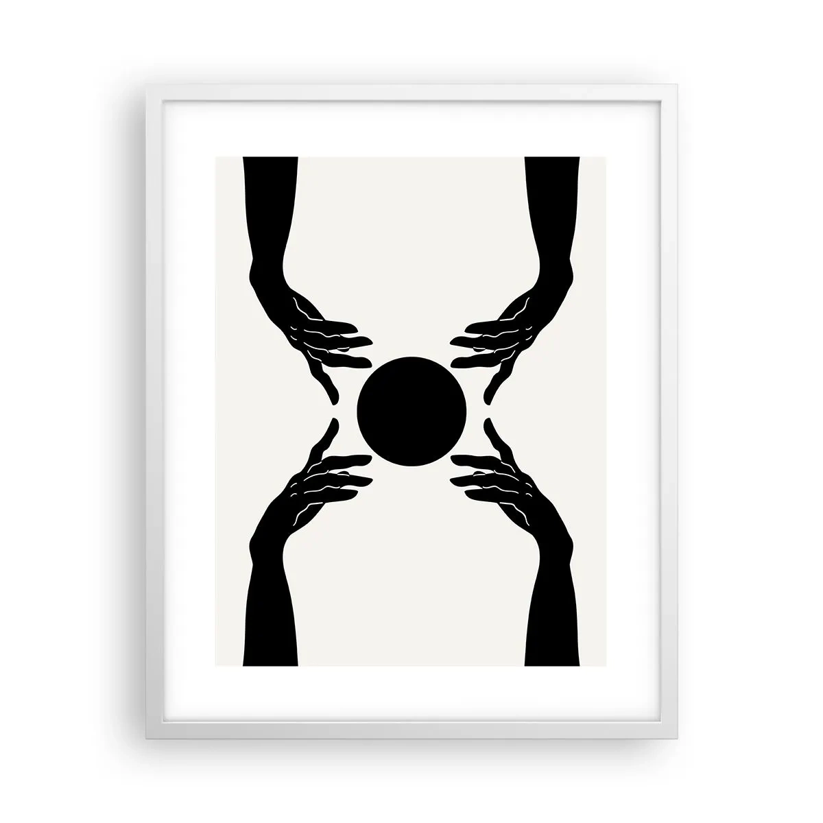 Poster in white frmae - Secret Sign - 40x50 cm