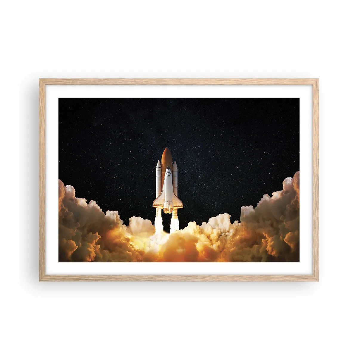 Poster in light oak frame - As Astra! - 70x50 cm